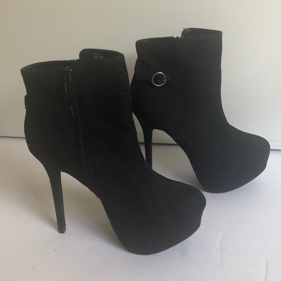 Just Fab / Black / Stiletto Booties - Size 8.5 - Picture 6 of 6